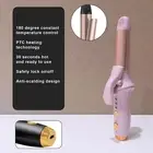Locking Button Curling Iron Portable Cordless Hair Styling Tool Rechargeable