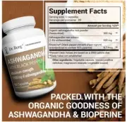 Dr Berg Ashwagandha with Black Pepper Supplement, Mood and Stress Support 90 Cap