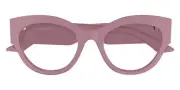 Alexander McQueen AM0435O Eyeglasses Women Pink 53mm New 100% Authentic