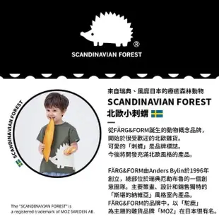 【SCANDINAVIAN FOREST 北歐小刺蝟】都市迷彩刺蝟電繡雙面磨毛純棉短T(奶茶杏)