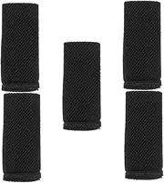 Toddmomy Belt Anchor Sweat-absorbent Wristbands Key Fob Waist Belt Jewelry Rings Slide Buckle Strap Grip Wristbands Ring Strap Holder Back Anchors Loop for Belt Nylon Black