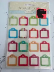 Marcella by Kay Colorful Dome Sticker Squares Pictures Quotes Scrapbooking Craft