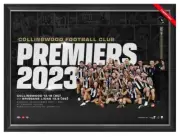 2023 AFL PREMIERS COLLINGWOOD FC PREMIERSHIP FRAMED MEMORABILIA PRE ORDER