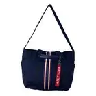 NWT TOMMY HILFIGER Arona Canvas Tote Bag Purse Handbag Navy Blue P25