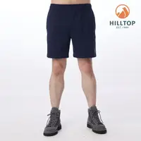 在飛比找momo購物網優惠-【Hilltop 山頂鳥】彈性短褲 男款 藍｜PS09XM8