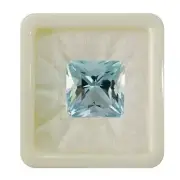 Natural Aquamarine Loose Square Cushion Gemstone 6.60 Carats,