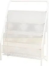 Fenteer Kids Slings Bookshelf Organizer 3 Layer Kindergarten Picture Book Children Book Rack Storage, White