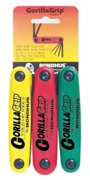 GorillaGrip Hex & Star Fold-up Triple Pk 12533 BONDHUS CORPORATION 12533