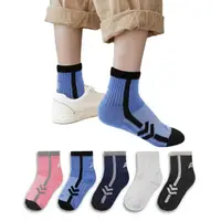 在飛比找momo購物網優惠-【FAV】3雙組/兒童除臭網眼中筒襪/型號:T206(中筒襪