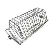 Hexagonal Chrome Spit Rotisserie Basket 330mm