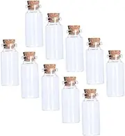 GOOHOCHY 40Pcs Glass Craft Bottles with Cork Stopper DIY Wishing Decoration Containers for Small Collectibles Essential Oils Messages Storage