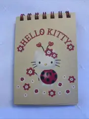 Hello Kitty Spiral Top Mini Notepad 60 sheets Sanrio Vintage 2000