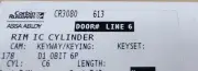 Corbin Russwin IC Rim Cylinder CR3080 613 (6 Total Sold As One Lot)