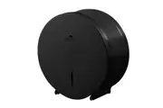 Dolphy Lockable Space Saving Durable Stainless Steel Jumbo Toilet Roll Dispenser - Black