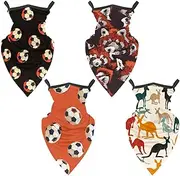 [Diusye] 4 Pcs Neck Gaiter Face Cover Bandana Scarf, Clever Red Panda
