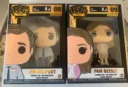 Funko Pop Enamel Pin The Office JIM HALPERT 08 & PAM BEESLY 09 NEW