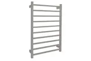 AGUZZO Ezy Fit Dual Wired Square Tube Heated Towel Rail 60 x 92cm - Polished SS