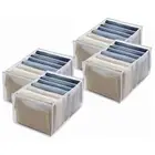 8Pcs Wardrobe Storage Organiser, Jeans Compartment Storage Box Closet,1601