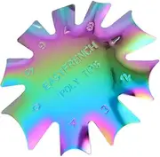 Nail Art Stencil Nails Template Metal Nail Manicure Plate Nail Plate Tool for Home Shop Easy to Use Cleaning