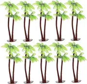 Miniature Trees, 10Pcs Model Trees, Artificial Plastic Miniature, Low-Maintenance Decorative Architecture for DIY Crafts Building Model Scenery Landscape