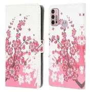 Pattern Printing Leather Protective Cover Wallet Stand Phone Shell for Motorola Moto G30/G20/G10