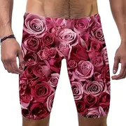 [VBFOFBV] Men's Printed Jammer Swimsuit Swim Shorts, Psyche Art Colorful Mushroom Pattern