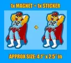 The Simpsons STICKER - Duffman Beer Company Oh Yeah Cartoon Simpson Duff Man