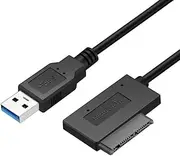 CY USB 3.0 to Micro SATA 7+9 16 Pin 1.8 90 Degree Angled Hard Disk Driver SSD Adapter Cable 10cm