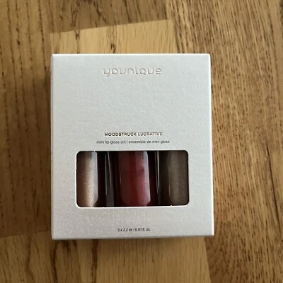 Younique Moodstruck lucrative Mini lip gloss Set Limited NEW