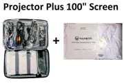 VANKYO LEISURE 3 LED Mini Video Projector 1080P with 100" Screen Projector