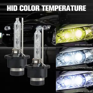 D4s HID 燈泡, 氙氣大燈更換燈泡 35W 6000K 白色遠光燈, 用於豐田雷克薩斯, 每包 2 個 (6000
