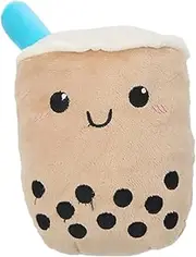 Yardwe Adorable Plush Milk Tea Shaped Chew for Kittens Soft Teething Pet Plaything for Interactive for Playful Cats and Kittens