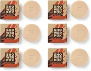 Shower PUK 3-in-1 Natural Soap Bar with Argan Oil & Orange - Moisturising Shea Butter Body, Face & Hair Solid Shower Gel Bar - Eco Friendly, Plastic-Free, Vegan for Travel, Gym & Home (Pack of 6)