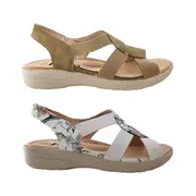 Reva Alessia Ladies Sandals Slingback Light Comfort Sole Elastic Strap