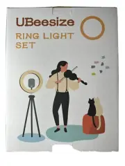 UBeesize 10" Ring Light with 50" Extendable Tripod Stand & Phone Holder, NEW