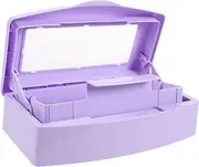 Mikinona Nail Art Tools Storage Case Box for Manicure Supplies Nail Tool Cleaning Organizer Tweezers Tray Equipment
