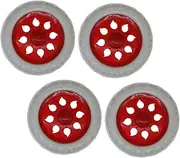 PHENOFICE 4pcs Shopping Cart Go Cart The Tow Wheel Casters Trailer Duffle Utility Cart Dolly Cart Storage Trolley Four Caster Replacement Cart Accessories Trolley Caster Cart Caster Plastic