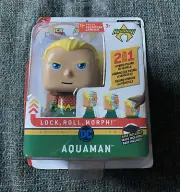 NIB Aquaman DC Lock Roll Morph 2 In 1 Hybrid Figure to Vehicle includes Base TD1