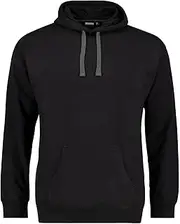 [ADAMO] SANTORIN Series Men's Sweatshirt with Hood and Kangaroo Pocket up to Plus Size 14XL