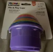 8pc Lamaze Pile & Play Cups Baby/Toddler Educational Plastic Stacking Toy 6m+