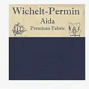 Navy Blue Bliss: Permin Aida Premium Fabric - 16 Count, 18" x 25" - Elevate Your