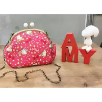 在飛比找蝦皮購物優惠-AMY 手作 粉紅色豹紋 Hello kitty 側背/斜背