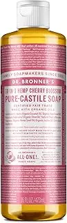 Dr. Bronner's Pure Castile Liquid Soap 473 ml, Cherry Blossom