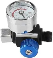 Electric Paint Sprayer Spray Paint Guns Air Pressure Regulator Spray Paint Guns Pressure Regulating for Spray Guns Air Pressure Gauge Home Paint Sprayer(Blue)
