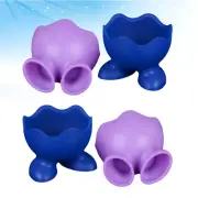 4 Pcs Egg Cup Holder Silicone Boiler Gadgets Incubators Microwave Cooker