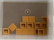 LEGO Parts - Medium Nougat Tile 1 x 1 w Groove - No 3070b - QTY 15