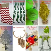 Personalised X’MAS Bundle Baubles Tree Stockings Antler Gnome Christmas Activity