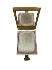 Vintage Max Factor Regency Golden Weave Compact .55oz Mirror