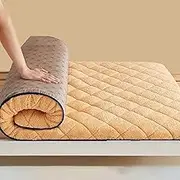 Japanese Floor Mattress, Extra Thick Floor Futon Mattress, Portable Full Size Mattress, Foldable Student Dormitory Mattress, Suitable for Bedroom/Tent Mat/Guest.