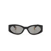 [Jacquemus] Jacquemus Les Lunettes Ovalo Sunglasses ONE SIZE BLACK/GOLD